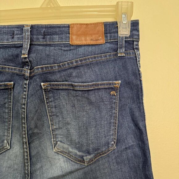 Madewell 10" High-Rise Skinny Jeans in Hayes Wash/Blue color Style F4684 - Picture 6 of 14